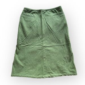 Vintage A-Line High Waisted Jade Green Cotton Romanian Skirt Women’s Small